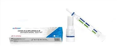 Kit de teste nasal de antígeno A/B para COVID-19e gripe